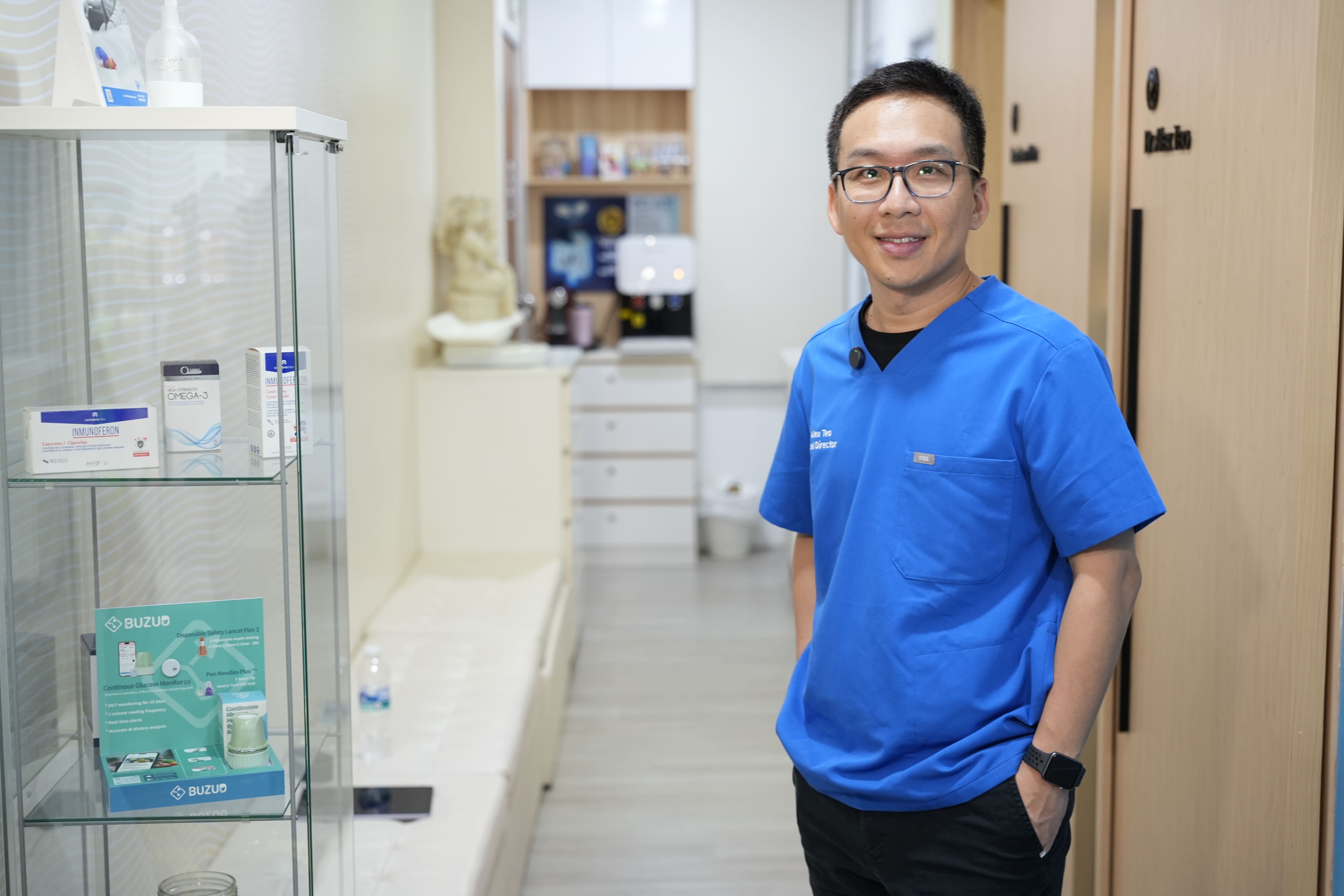 Doctor conducting a house call